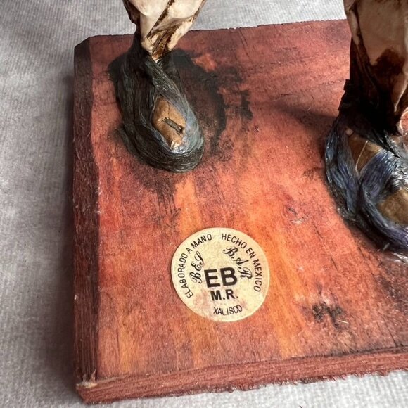 Handcrafted Paper Mache Mexican Folk Art Figurines Set Of 6 Made In Mexico READ - Picture 4 of 16